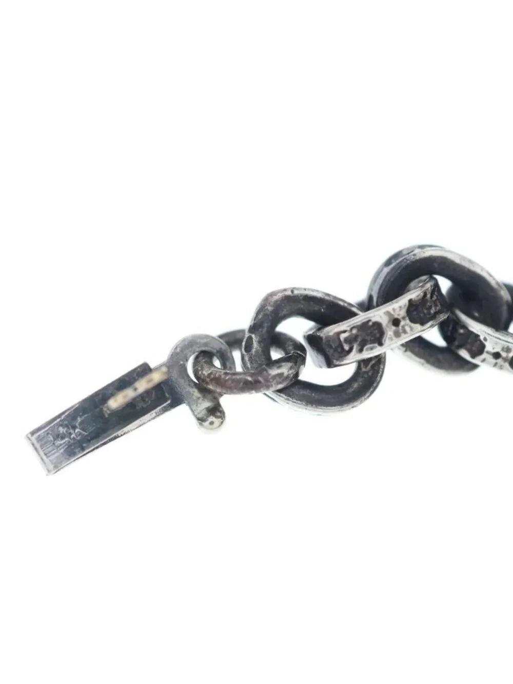 Chrome Hearts Ppr Chn Sml CH Crs Paper Chain Small CH Cross Silver Necklace